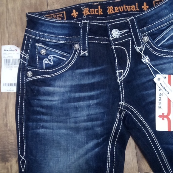 Rock Revival Women's Capri 26 Heather Embellished Shimmer NWT 138 USD - Picture 3 of 13